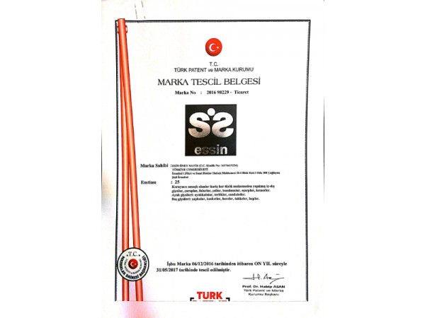 2016 - Marka Tescil Belgesi
