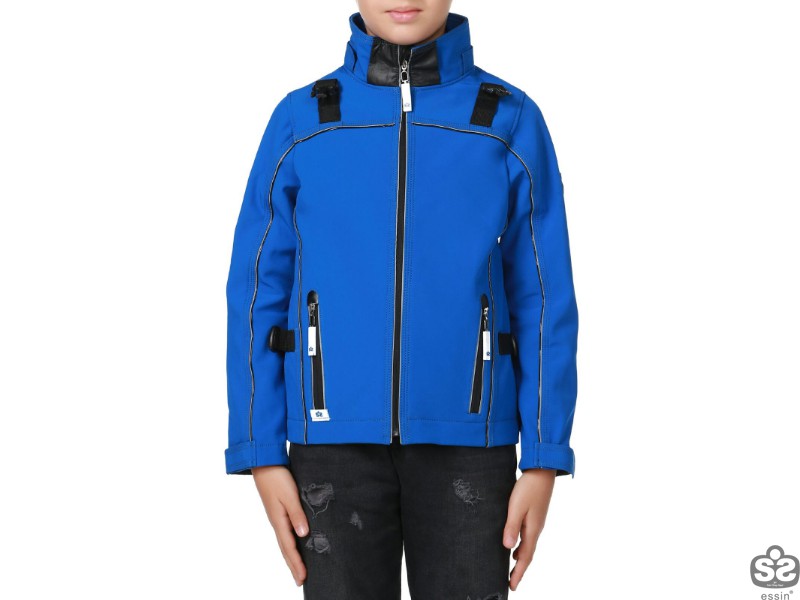 Erkek Çocuk Soft Shell Mont - Mavi